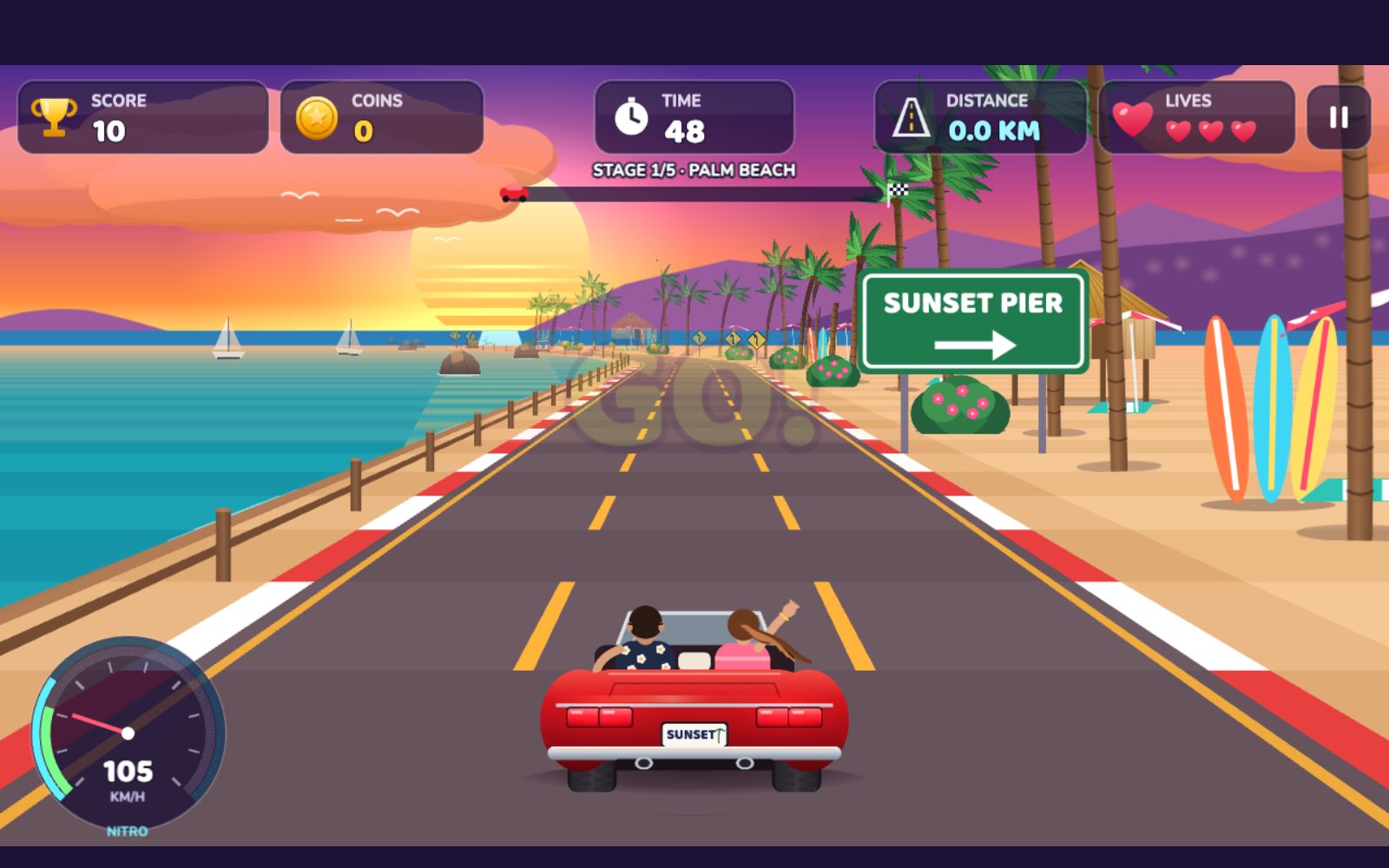 Sunset Coastal Drive — Screenshot 2