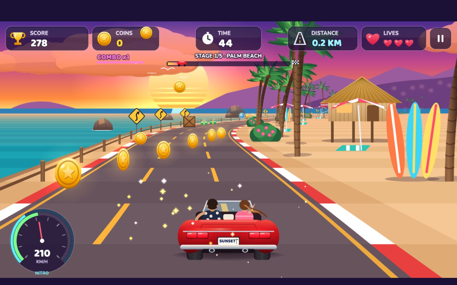 Sunset Coastal Drive — Screenshot 3
