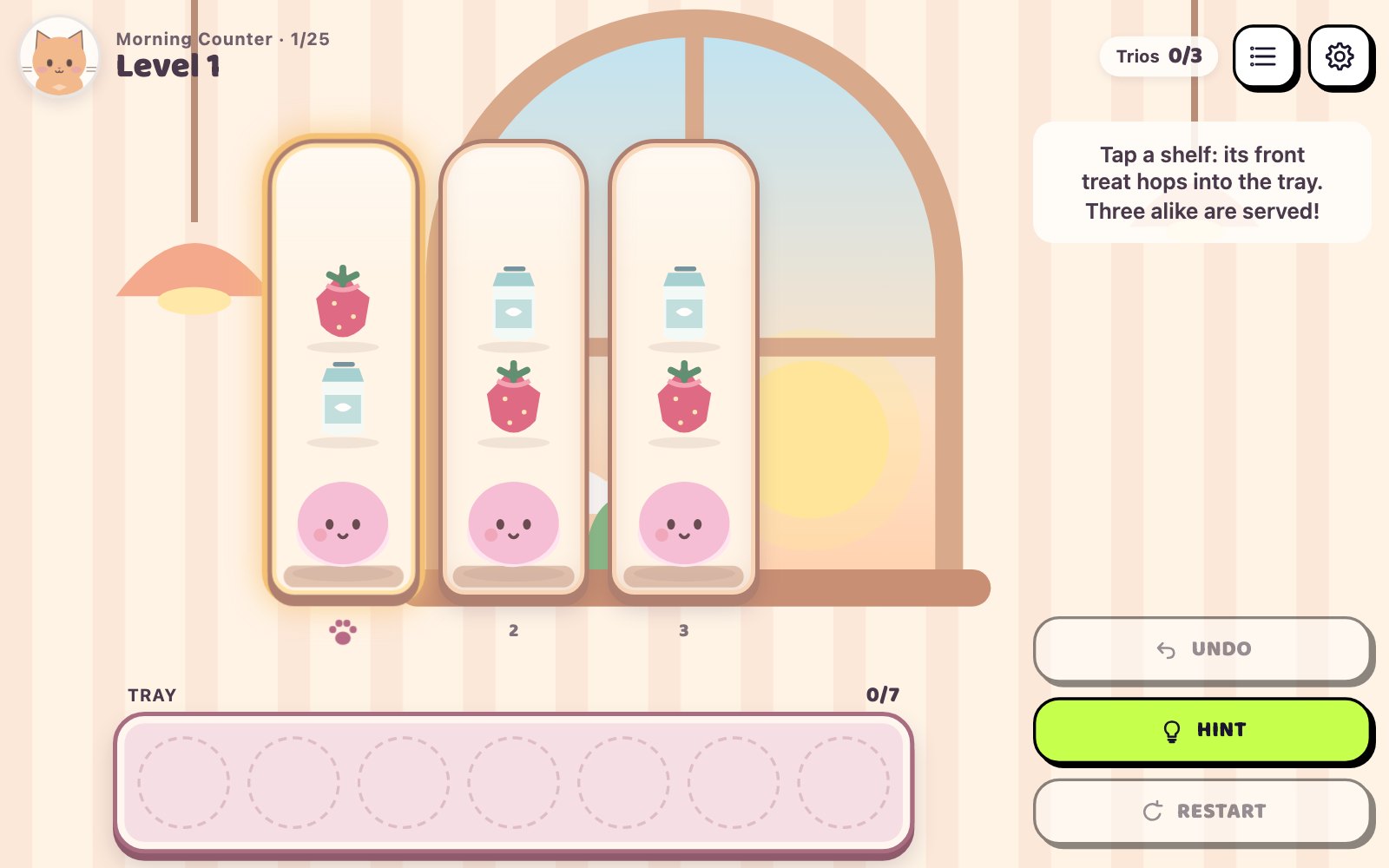 Whisker Tray — Screenshot 1